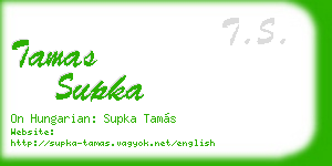 tamas supka business card